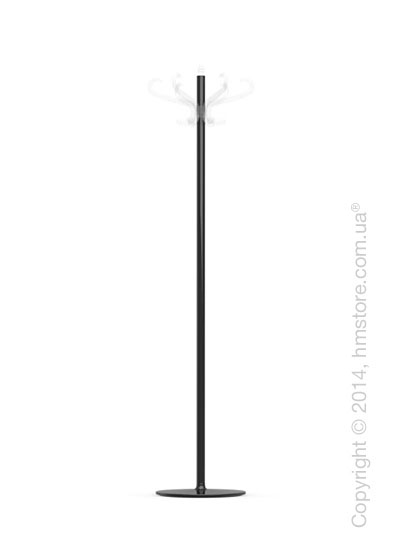 Вешалка Calligaris Medusa, Coat stand, Metal glossy black and Transparent plastics transparent