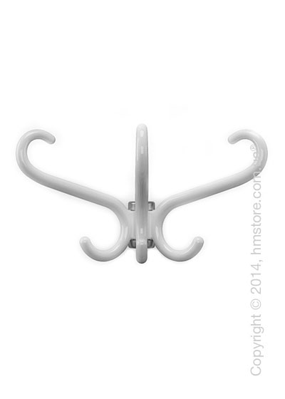 Вешалка Calligaris Medusa, Wall-mounted coat rack, Transparent plastics transparent glossy optic white