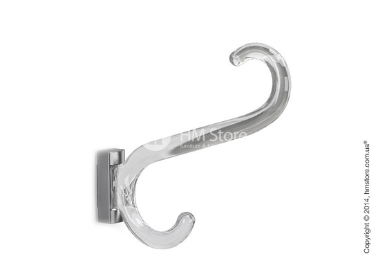 Вешалка Calligaris Medusa, Single coat rack, Transparent plastics transparent