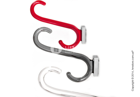 Вешалка Calligaris Medusa, Single coat rack, Transparent plastics transparent glossy optic white