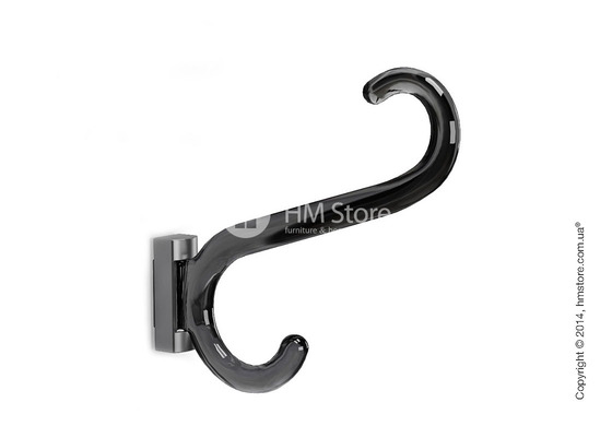 Вешалка Calligaris Medusa, Single coat rack, Transparent plastics smokey grey