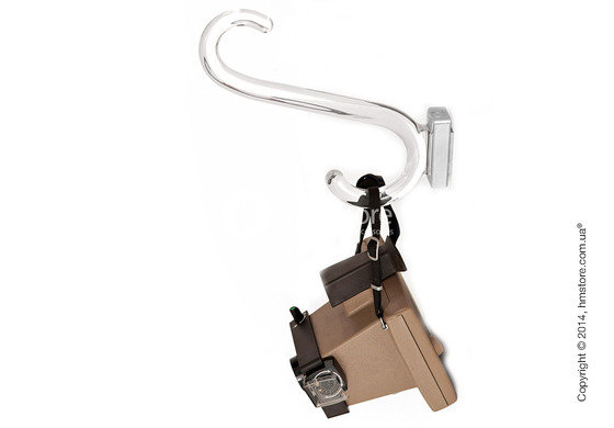 Вешалка Calligaris Medusa, Single coat rack, Transparent plastics smokey grey