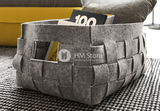 Набор корзин Calligaris Alvin, 3 предмета, Polyester felt grey Набор корзин Calligaris Alvin, 3 предмета, Polyester felt grey