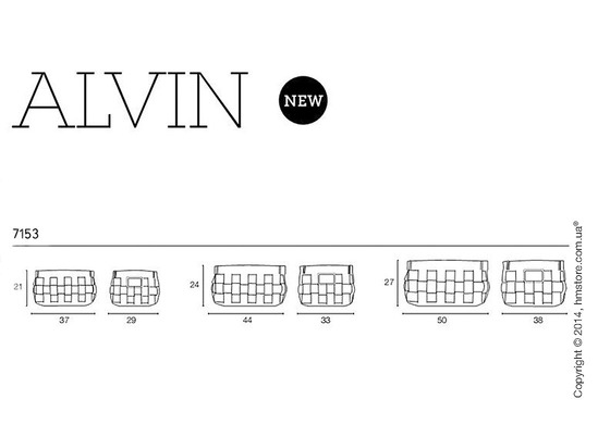 Набор корзин Calligaris Alvin, 3 предмета, Polyester felt grey