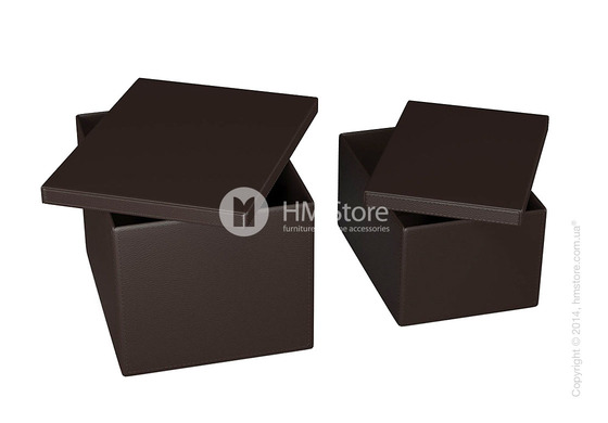 Набор ящиков Calligaris Clever, 2 предмета, PVC Brown