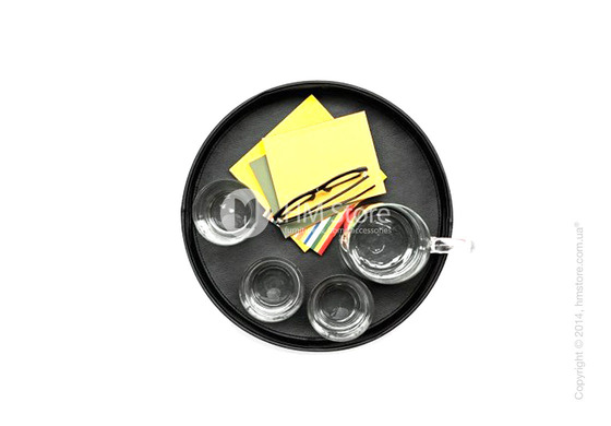 Набор круглых подносов Calligaris Damian, 2 предмета, PVC Black