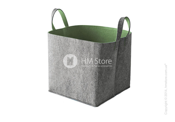 Корзина Calligaris Elliott, Polyester felt grey and Olive green