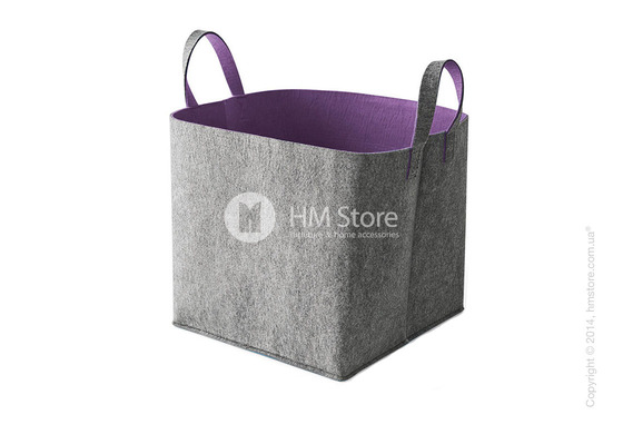 Корзина Calligaris Elliott, Polyester felt grey and Violet