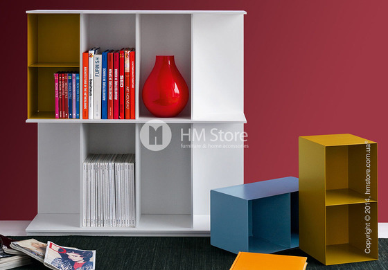 Книжная полка Calligaris Division, Aluminium matt black Книжная полка Calligaris Division, Aluminium matt black