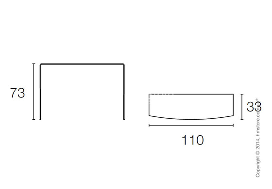 Стол Calligaris Enter, Glass transparent
