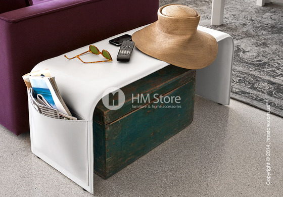 Скамья Сalligaris Shape, Thick leather white