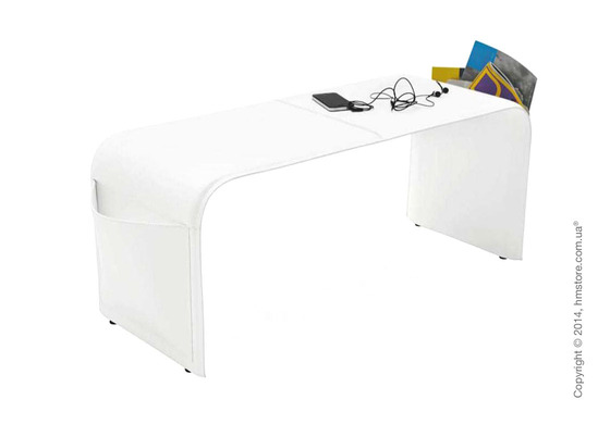 Скамья Сalligaris Shape, Thick leather white