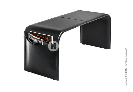 Скамья Сalligaris Shape, Thick leather black