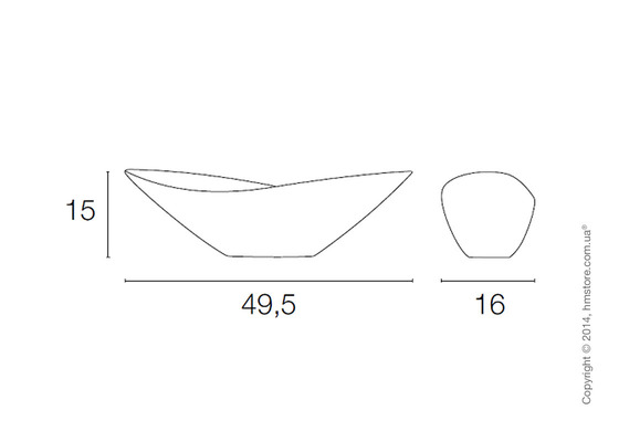 Настольная ваза Calligaris Linette, Ceramic white