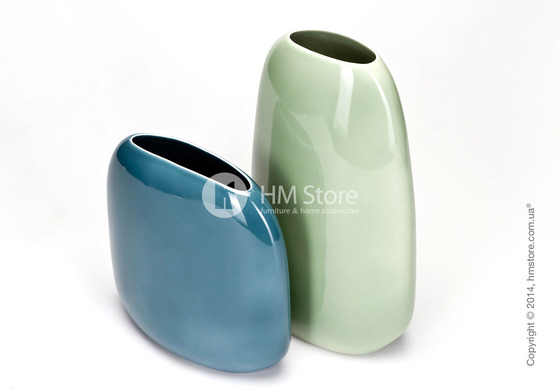 Ваза Calligaris Flavour M, Ceramic ocean green