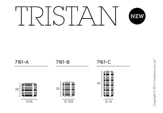 Ваза Calligaris Tristan S, Ceramic green