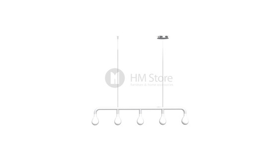 Подвесной светильник Calligaris Pom Pom, Suspension lamp, Metal matt white