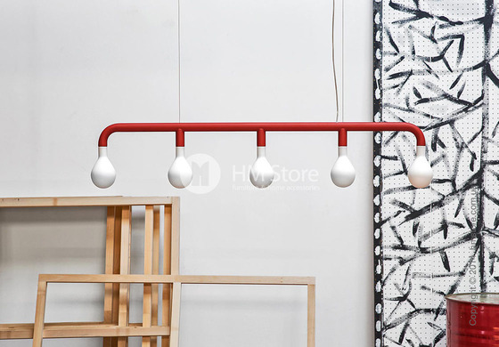 Подвесной светильник Calligaris Pom Pom, Suspension lamp, Metal matt red