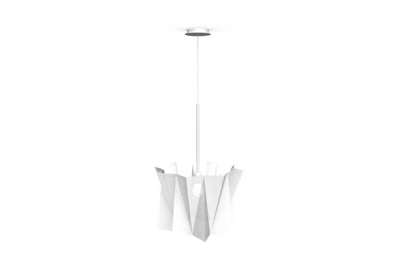 Подвесной светильник Calligaris Andromeda, Adjustable height suspension lamp, Fabric white
