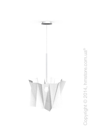 Подвесной светильник Calligaris Andromeda, Adjustable height suspension lamp, Fabric white