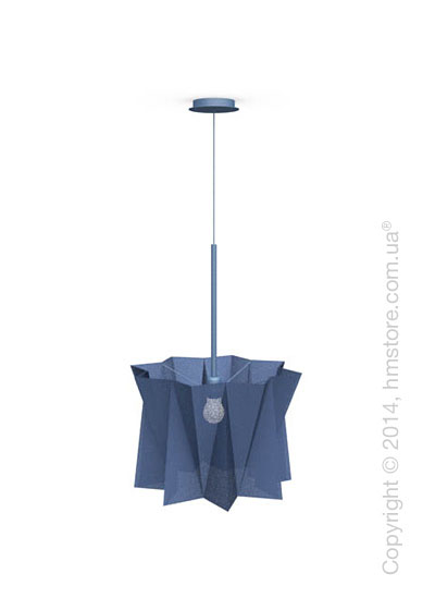 Подвесной светильник Calligaris Andromeda, Adjustable height suspension lamp, Fabric blue
