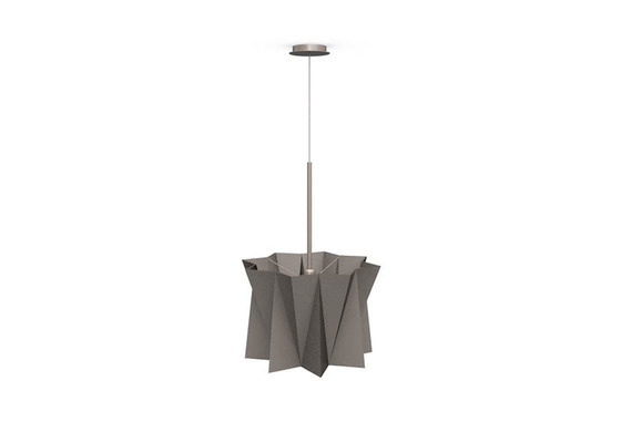Подвесной светильник Calligaris Andromeda, Adjustable height suspension lamp, Fabric taupe
