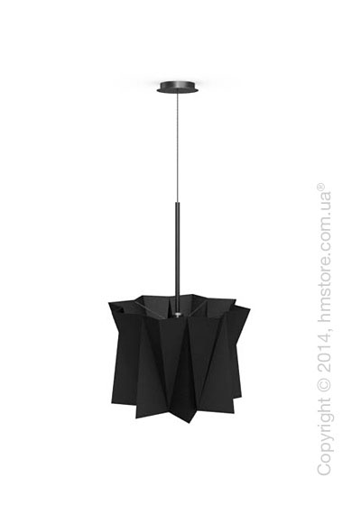 Подвесной светильник Calligaris Andromeda, Adjustable height suspension lamp, Fabric black
