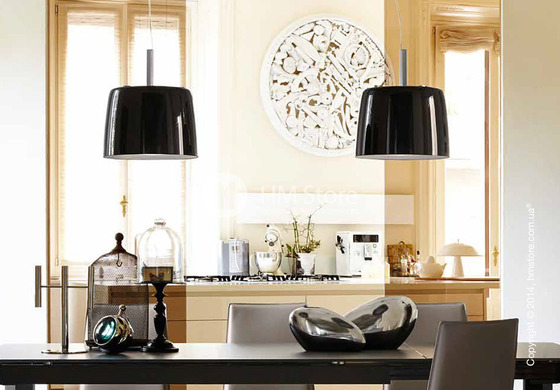 Подвесной светильник Calligaris Phoenix, Suspension lamp, Glass grey and white