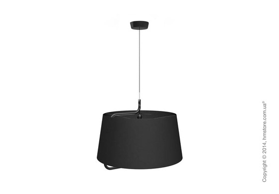 Подвесной светильник Calligaris Sextans, Suspension lamp, Fabric black