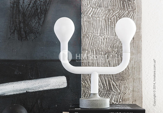 Настольный светильник Calligaris Pom Pom, Table lamp, Metal matt optic white