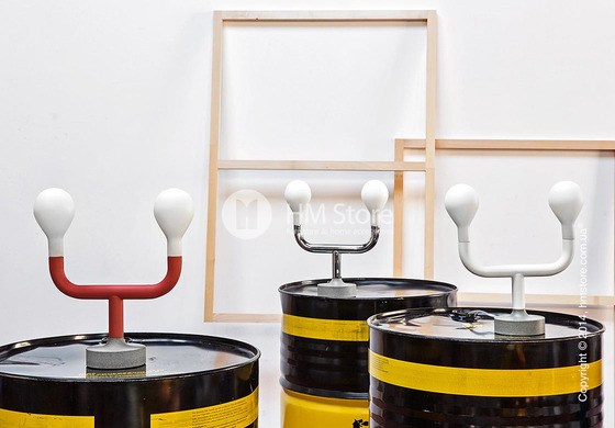 Настольный светильник Calligaris Pom Pom, Table lamp, Metal matt optic white