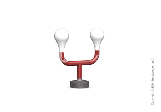 Настольный светильник Calligaris Pom Pom, Table lamp, Metal matt red