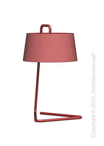 Настольный светильник Calligaris Sextans, Table lamp, Fabric red