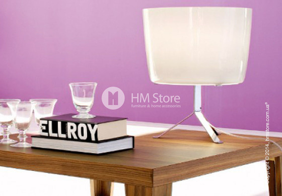 Настольный светильник Calligaris Phoenix, Table lamp, Glass black and white