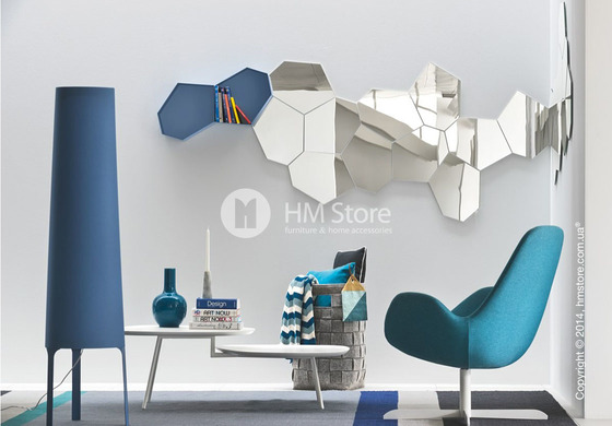 Напольный светильник Calligaris Allure, Floor lamp, Fabric blue