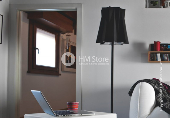 Напольный светильник Calligaris Andromeda, Floor lamp, Fabric black