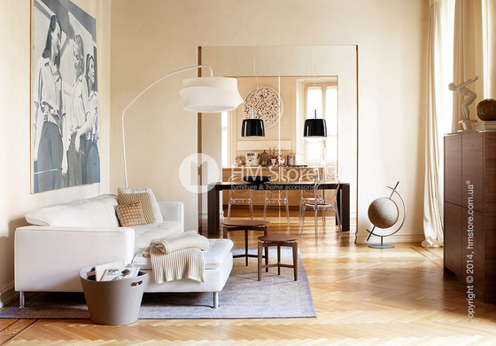 Напольный светильник Calligaris Cugnus, Floor lamp, Fabric white