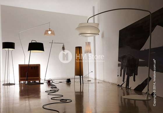 Напольный светильник Calligaris Sextans, Floor lamp, Fabric white