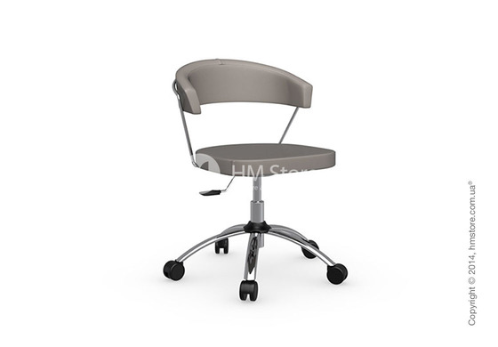 Кресло Connubia New York, Swivel chair, Gummy coating taupe