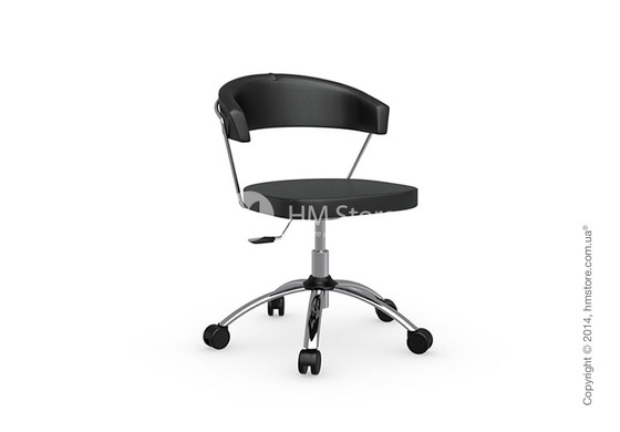 Кресло Connubia New York, Swivel chair, Gummy coating black