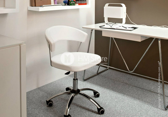 Кресло Calligaris New York, Swivel chair, Leather taupe