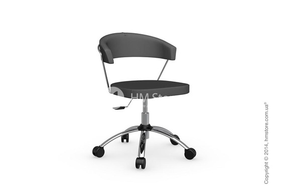 Кресло Connubia New York, Swivel chair, Leather grey