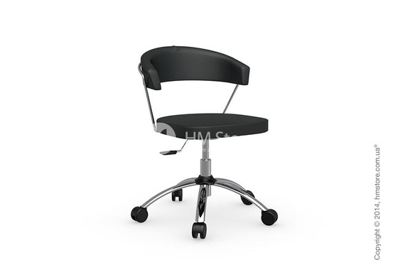 Кресло Connubia New York, Swivel chair, Leather black