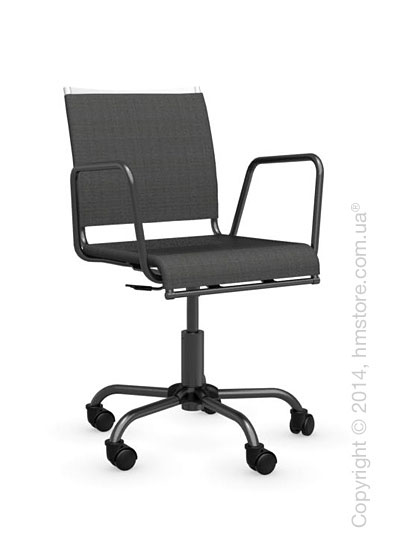Кресло Connubia Web Race, Swivel chair, Metal matt optic white and Joy coating anthracite grey