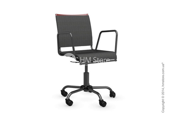 Кресло Connubia Web Race, Swivel chair, Metal matt red and Joy coating anthracite grey Кресло Connubia Web Race, Swivel chair, Metal matt red and Joy coating anthracite grey