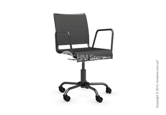 Кресло Connubia Web Race, Swivel chair, Metal matt black and Joy coating anthracite grey