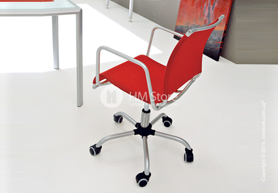 Кресло Connubia Web Race, Swivel chair, Metal sky blue and Joy coating optic white