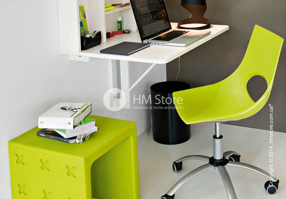 Кресло Calligaris Congress, Swivel chair, Metal satin steel and Plastic matt optic white