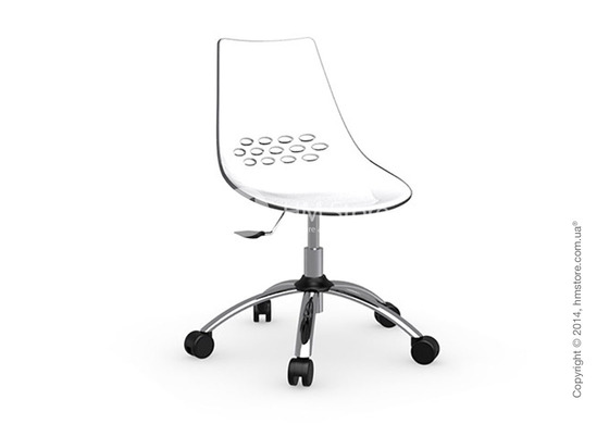 Кресло Connubia Jam, Swivel chair, Plastic white and transparent