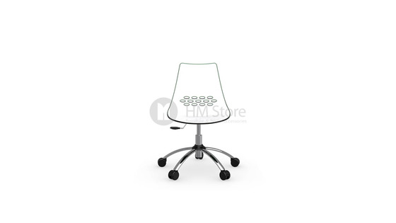 Кресло Connubia Jam, Swivel chair, Plastic white and green transparent